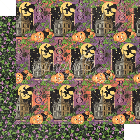 Charmed - Graphic45 - 12"x12" Double-sided Patterned Paper - So Spooky