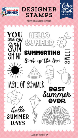 My Favorite Summer - Echo Park - Clear Stamp - Soak Up The Sun