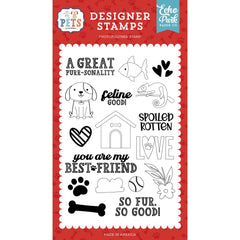 Pets - Echo Park - Stamp Set - Spoiled Rotten