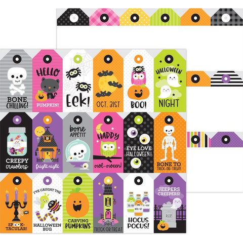 Happy Haunting - Doodlebug - Double-Sided Cardstock 12"X12" - Spook-Tag-Ular