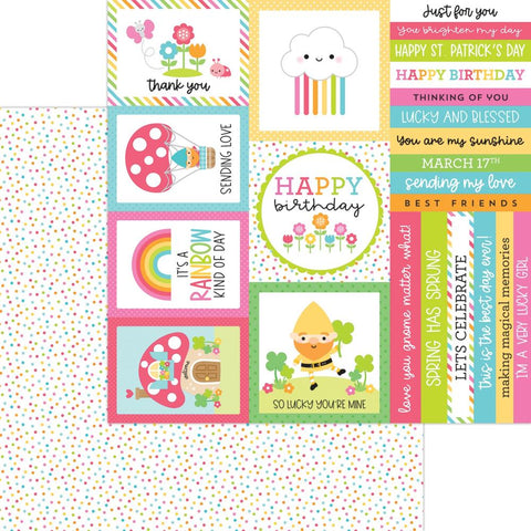 Over the Rainbow - Doodlebug - Double-Sided Cardstock 12"X12" -  Sprinkles Of Color