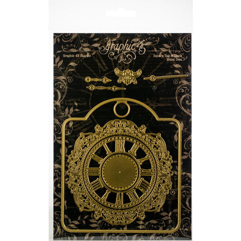 Graphic 45 Staples Dies - Square Tag & Clock