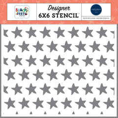 Beach Party - Carta Bella - Stencil 6"x6" - Summer Loving Starfish