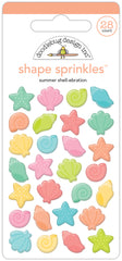 Seaside Summer - Doodlebug - Sprinkles Adhesive Enamel Shapes - Summer Shell-Ebration