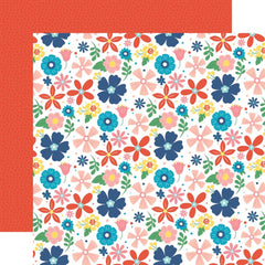 Endless Summer - Echo Park - Double-Sided Cardstock 12"X12" -  Sunny Stems