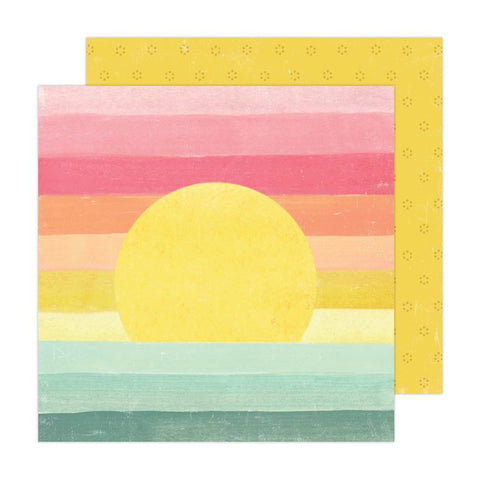 Sun Chaser - Heidi Swapp - Double-Sided Cardstock 12"X12" -  Sunset Skies