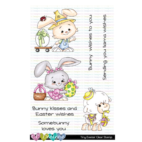 C.C. DESIGNS - CLEAR STAMP SET - TINY EASTER