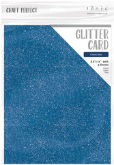 Tonic Studios - 8.5X11 Glitter Cardstock - Cobalt Blue (5/pk) (9734)