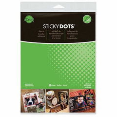 iCraft - Adhesive Sheets, 8.5" x 11" - Sticky Dots (8 Pack)