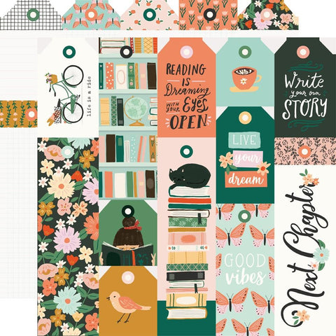 My Story - Simple Stories - Double-Sided Cardstock 12"X12" - Tags & Bookmark Elements