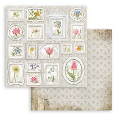 Romantic Garden House - Stamperia - 30X30cm (12"X12") Paper - Tags (862)