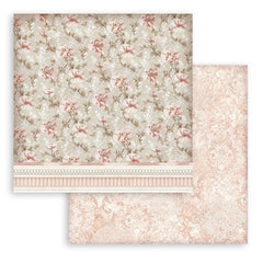 You & Me - Stamperia - 12"x12" Double-sided Patterned Paper - Texture Flowers (873)
