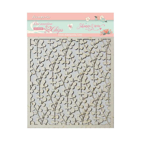 Circle Of Love - Stamperia - Decorative Chips 5.5"X5.5" - Texture (2665)