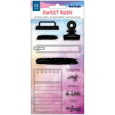 Sweet Rush - Vicki Boutin - Clear Stamps 12/Pkg -  The Details