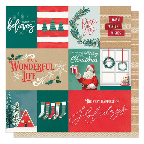 It's A Wonderful Christmas - PhotoPlay - Double-Sided Cardstock 12"X12" - This Home Believes