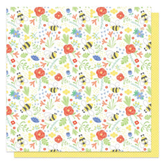 Showers & Flowers - PhotoPlay - Double-Sided Cardstock 12"X12" -  Time To Bloom