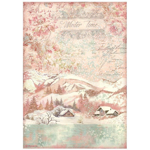 Sweet Winter - Stamperia - A4 Rice Paper - Time (4842)