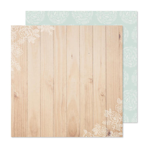 Gingham Garden - Crate Paper - Double-Sided Cardstock 12"X12" - Timeless