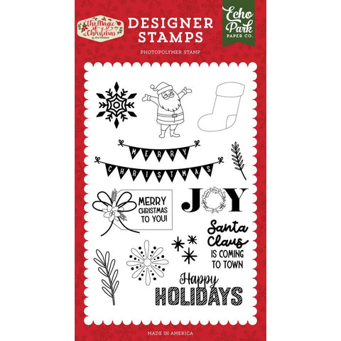 The Magic Of Christmas - Echo Park - Stamp Set -  To You Tag