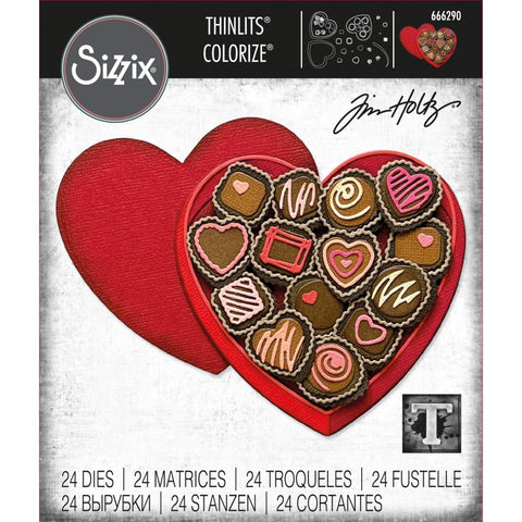 Sizzix/Tim Holtz  - Thinlits Dies 24/Pkg - True Love (5052)