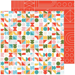 Some Days - PinkFresh - Double-Sided Cardstock 12"X12" - Turning Circles