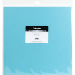 ColorPlan 100lb Cover Solid - Cardstock 12"X12" 10/Pkg - Turquoise