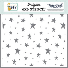 It's A Boy - Echo Park - 6"x6" Stencil - Underneath the Stars