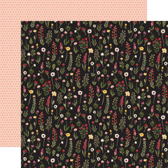 Flora No. 5 - Carta Bella - Double-Sided Cardstock 12"X12" -  Warm Stems
