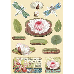 Amazonia - Stamperia - Wooden Shapes A5 - Water Lily (2986)