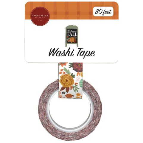 Welcome Fall - Carta Bella - Washi Tape 30' - Welcome Fall Floral