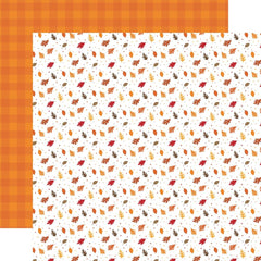 Fall - Echo Park - Double-Sided Cardstock 12"X12" - Whisking Leaves