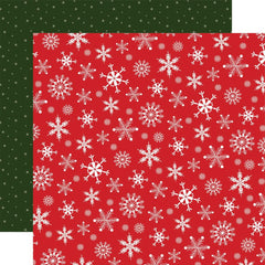 White Christmas - Carta Bella - Double-Sided Cardstock 12"X12" - White Christmas