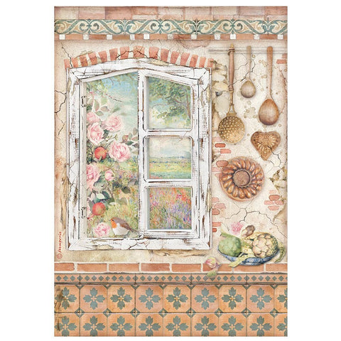 Casa Granada - Stamperia - A4 Rice Paper - Window (4656)