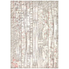Sweet Winter - Stamperia - A4 Rice Paper - Wood Pattern (4897)