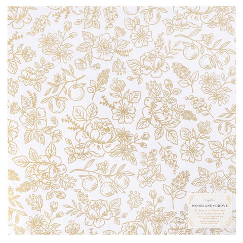 Woodland Grove - Maggie Holmes - Specialty Paper 12"X12" - Pearlescent W/Gold Foil (4800)
