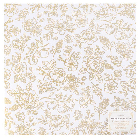 Woodland Grove - Maggie Holmes - Specialty Paper 12"X12" - Pearlescent W/Gold Foil (4800)