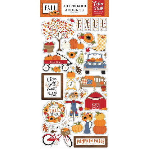 Fall - Echo Park - Chipboard 6"X13" - Accents