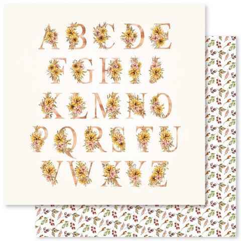 Sunflower Garden - Paper Rose - 12"x12" Double-sided Patterned Paper - Paper B