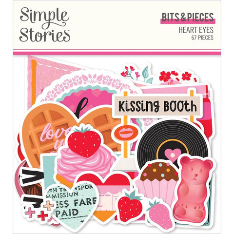 Heart Eyes - Simple Stories - Bits & Pieces Die-Cuts 67/Pkg