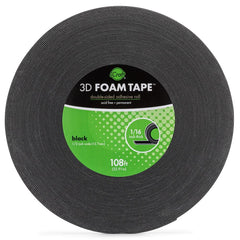 iCraft - 3D Foam Tape - Jumbo Roll Black (6089)