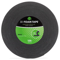 iCraft - 3D Foam Tape - Jumbo Roll Black