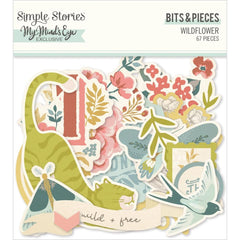Wildflower - Simple Stories - Bits & Pieces Die-Cuts 67/Pkg