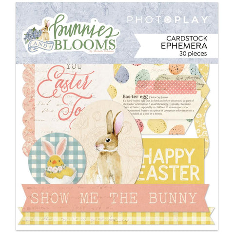 Bunnies & Blooms - PhotoPlay - Ephemera Cardstock Die-Cuts