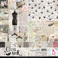 Le Cygne Noir - Ciao Bella - 12"x12" Paper Pad - Patterns (1468)