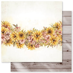Sunflower Garden - Paper Rose - 12"x12" Double-sided Patterned Paper - Paper C