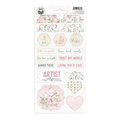 Let Your Creativity Bloom - P13 - Chipboard Stickers 4"X8" -  #03