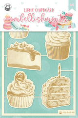 Sugar & Spice - P13 - Chipboard Embellishments - Cakes (SAS46)