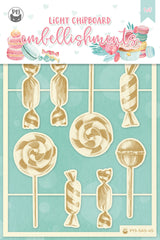 Sugar & Spice - P13 - Chipboard Embellishments - Candies (SAS45)