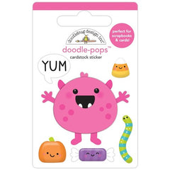 Monster Madness - Doodlebug - Doodle-pops 3D Cardstock Sticker - Candy Monster