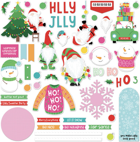 Tulla & Norbert's Christmas Party - PhotoPlay - Cardstock Stickers 12"X12" - Card Kit Sheet